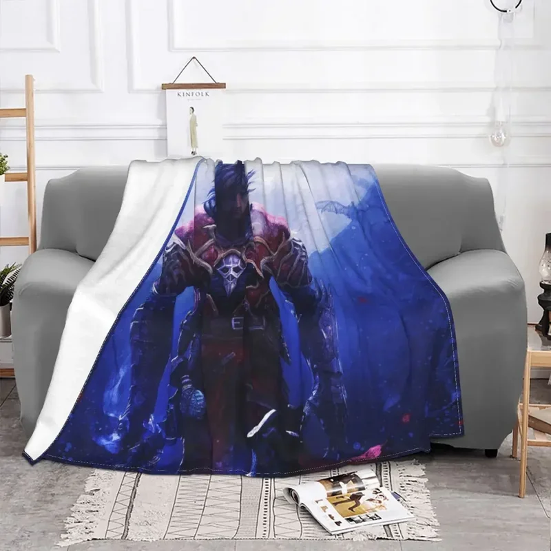 Gabriel Belmont Game Blanket Castlevania Anime Wool Funny Breathable Throw Blankets for Chair Covering Sofa Spring/Autumn