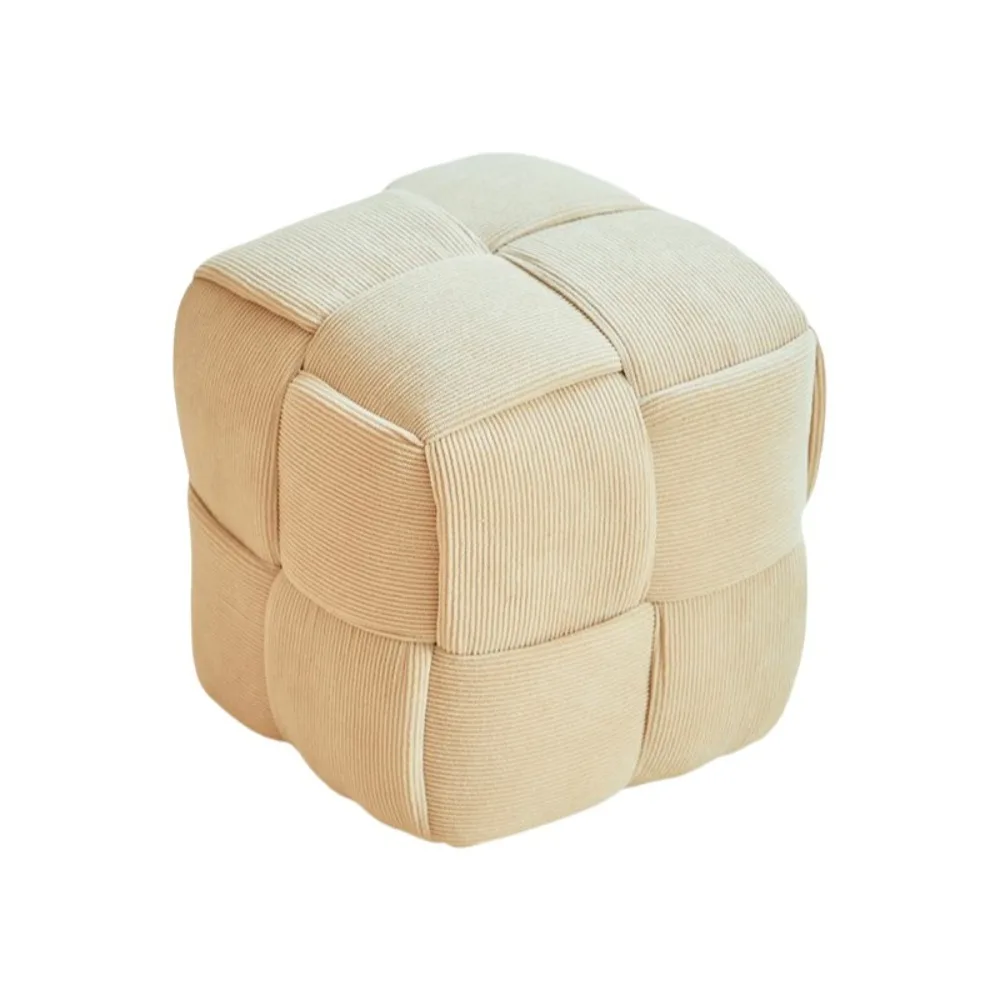 Comfortable Modern Solid Wood Stool Home Decor Footrest Minimalist Ottoman Bench Anti-slip Seat Stool Stackable Low Stool