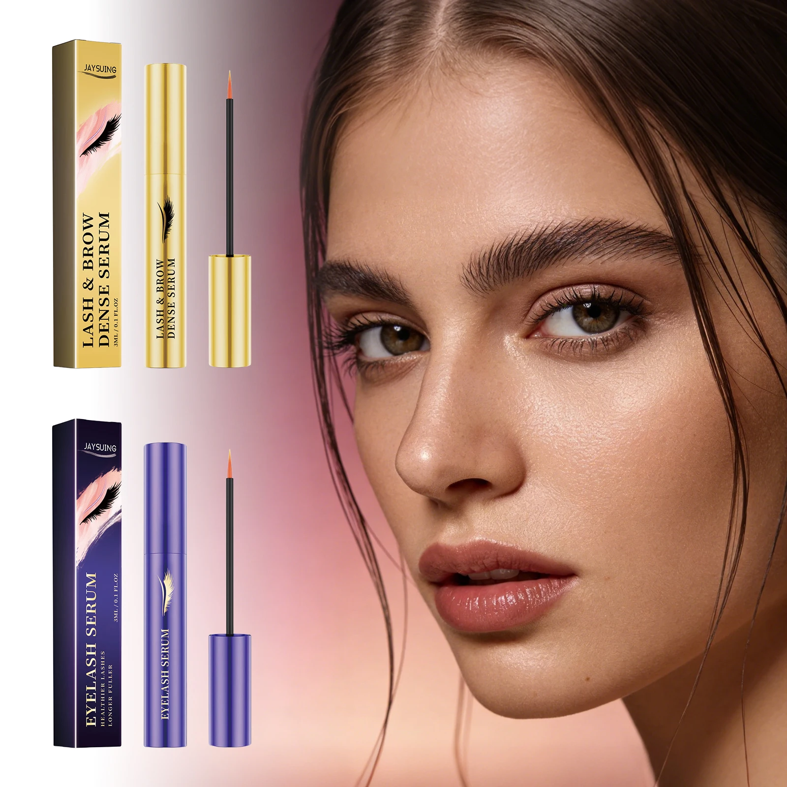 Jaysuing Eyelash Nourish Essence Long Fuller Boost Lengthen Thicken Root Fast Absorb Nourishing Eyelash Eyebrow Dual Care Serum