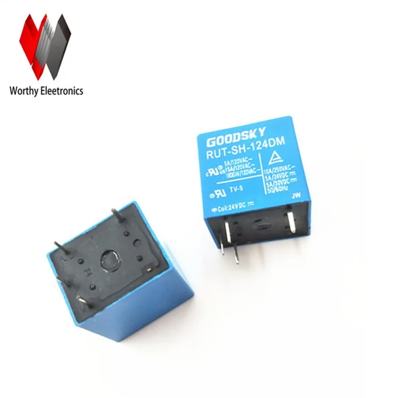 

Free shiping wholesale 10pcs/lot relay RUT-SH-124DM