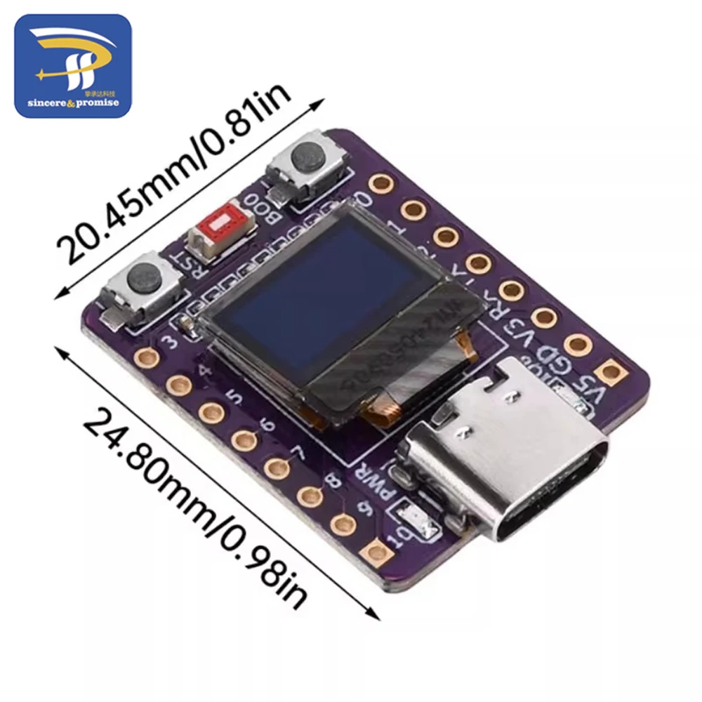 Placa de desarrollo ESP32 C3 / RP2040 Raspberry Pi Pico, con LCD de 0,42 pulgadas, risc-v, WiFi, Bluetooth, para Arduino microprython