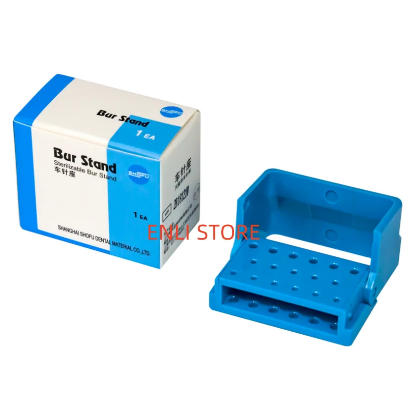 SHOFU Dental Turning Pin Holder Sterilization 17 Holes BLUE 135℃ High Temperature Autoclave Sterilization Technician Laboratory