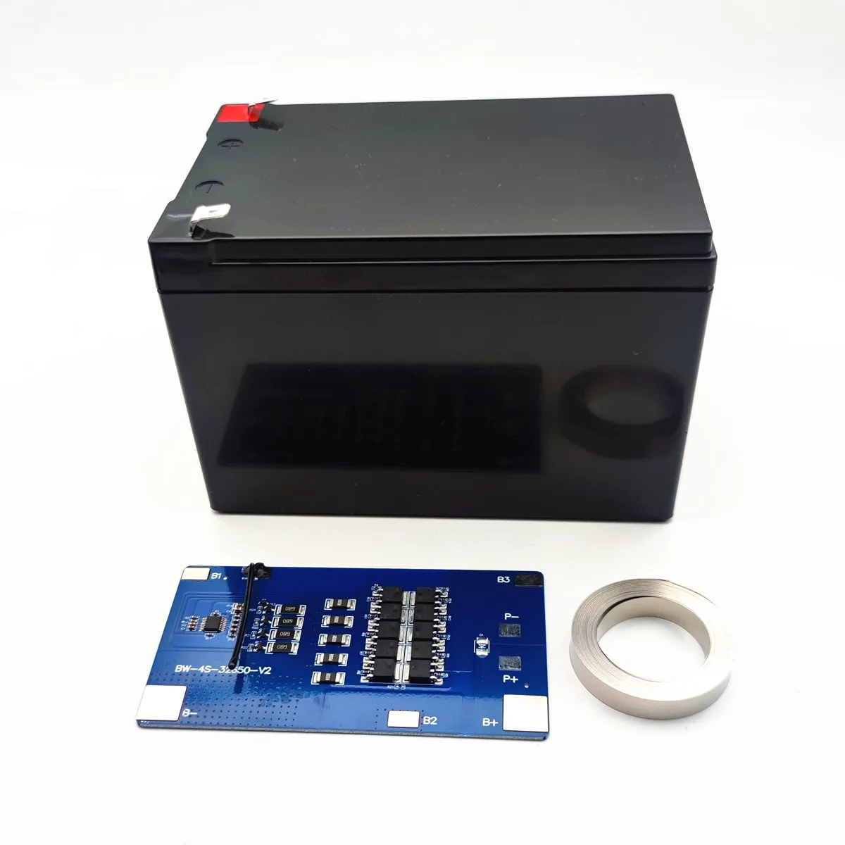 12.8v 14.4v 32650 Plastic Box with 4S Lifepo4 20A 40A Bms  pcba for Electric Sprayer UPS Solar Power Li Ion Special