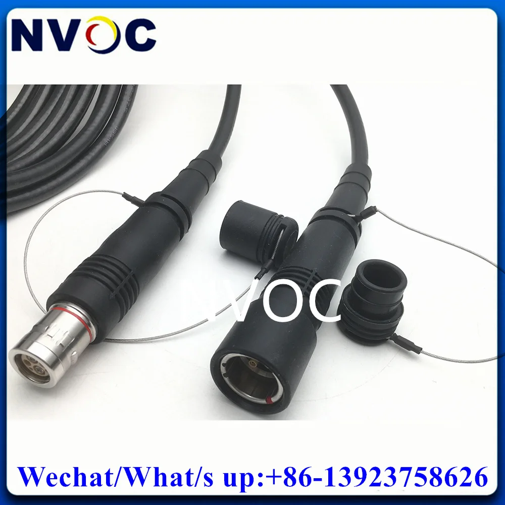 Broadcast Camera Outdoor SMPTE FUW Plug to 3k PUW Socket 200M 3K93C 2Fiber 2Hybrid Electric Connector Cable Assembly Patch Cord