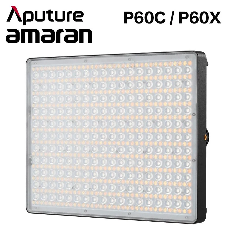 Aputure Amaran P60c RGBWW Full-color P60x Bi-color LED Panel Photography Light 2500K-7500K Suitable Sidus Link App