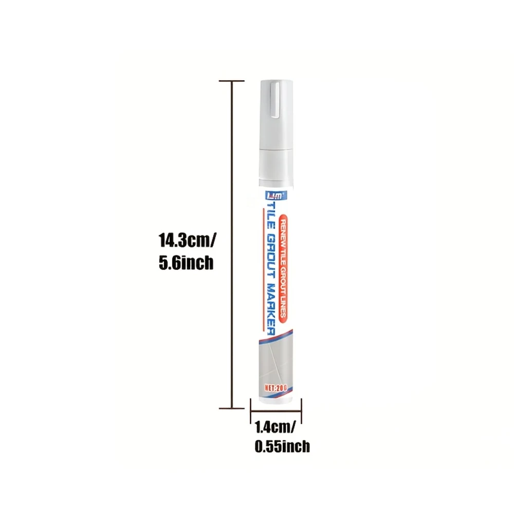 KJM Upgraded Office White Marker Pen - Ceramic Joint Repair, Suitable for Joints in Office Desks, Ceramics, Bathtubs And Showers