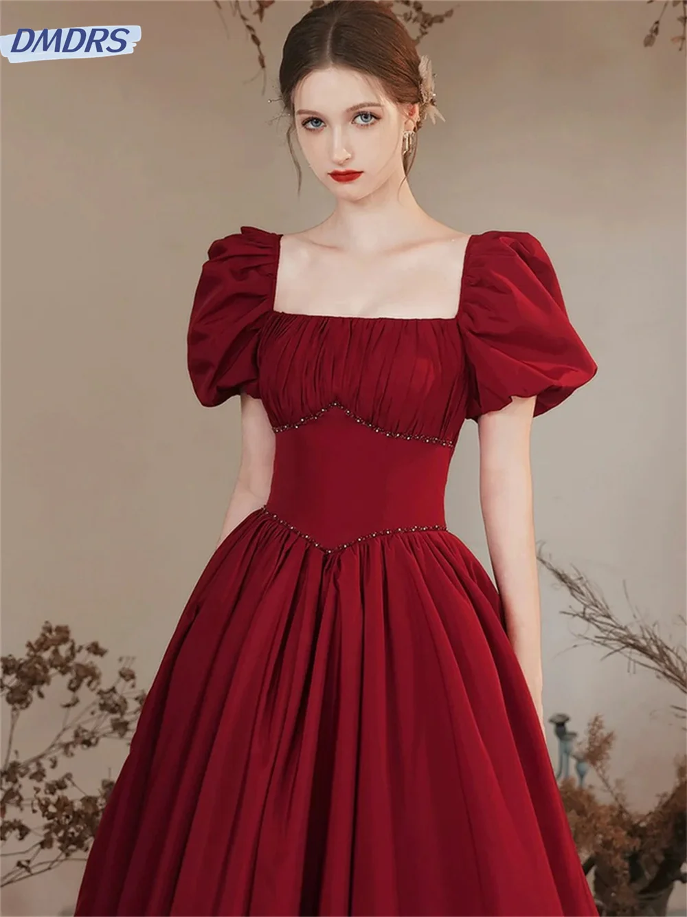 Robe de soirée classique en satin sans bretelles, robe trapèze glamour, longueur au sol, robe sexy, 2024