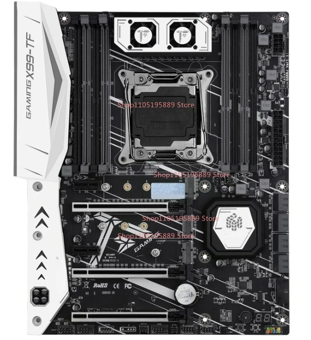For HUANANZHI X99-TF Motherboard LGA2011-3 DDR3/DDR4 Dual M.2 NVME 8 RAM Slots ATX