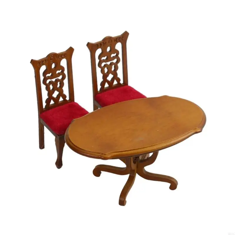M89C vintage stoel voor Doll House Display Decoratief speelgoedfiguur Display doet alsof het spel