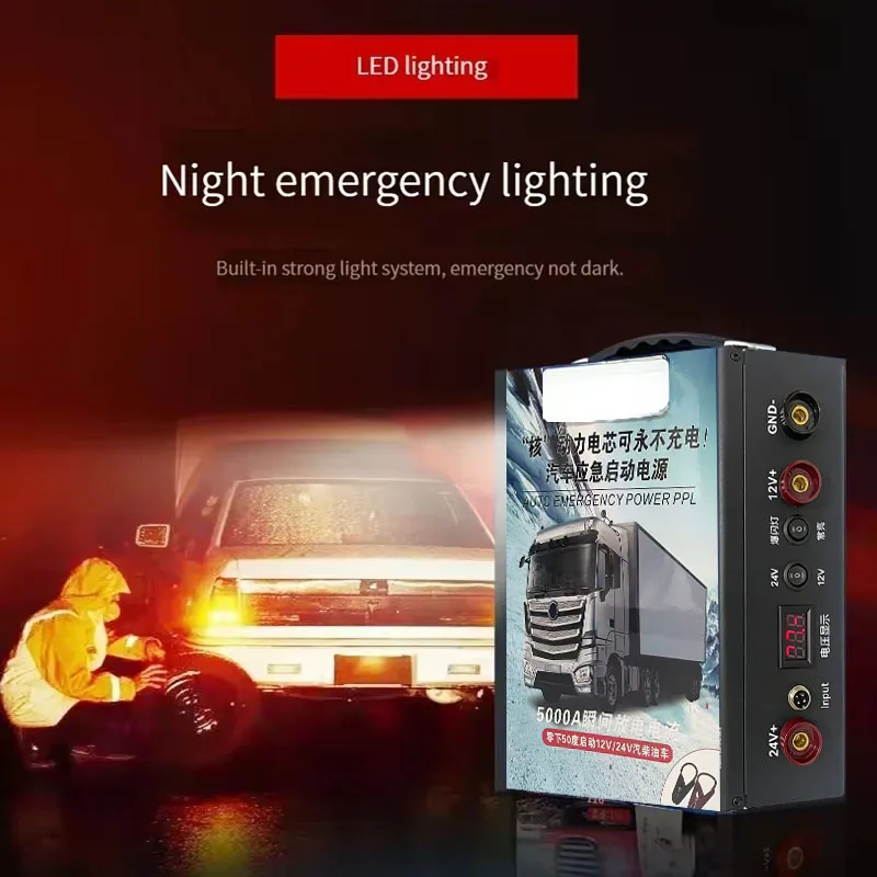Platform Truck 176000 MAh Starter Booster for Cars 12V 24V Trucks Can Start Trucks/buses/tanks/pickups/chestnuts/excavators