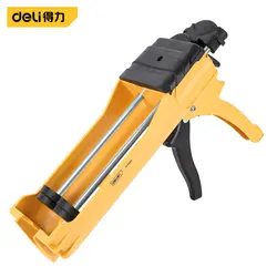 Deli 8mm Iron Galvanised Gun Barrels Dual Component Cartridge Gun Applicator Hydraulic Manual Caulking Gun for Ceramic Tile Seam