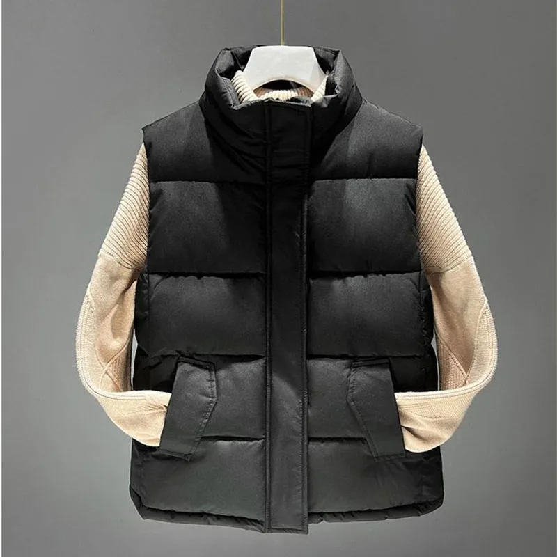 2024 New Vest Jacket donna autunno inverno piumino di cotone gilet femminile allentato coreano giacca imbottita di cotone cappotto senza maniche marea