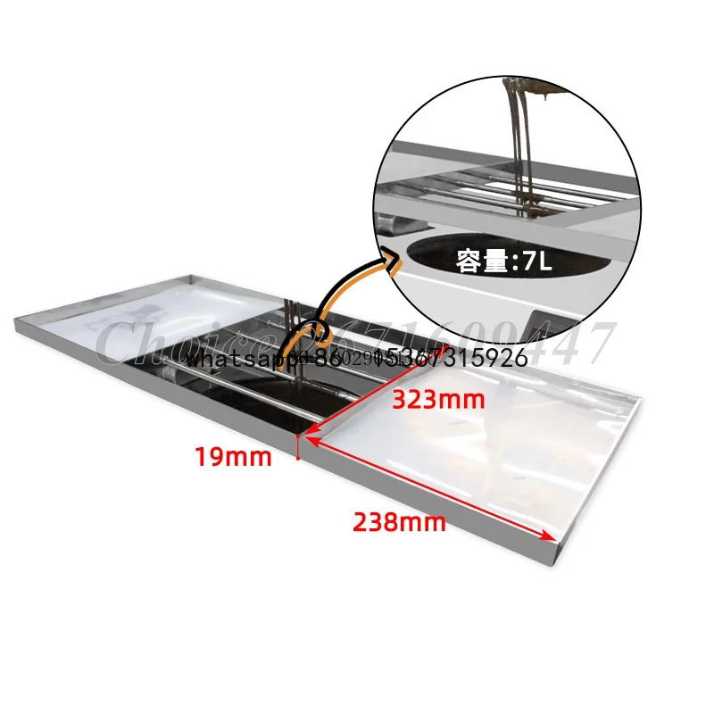 آلة تقسية ذوبان الشوكولاتة لمتجر الآيس كريم تصميم جديد 7l آلة توزيع الشوكولاتة الكهربائية 220/110 فولت #5