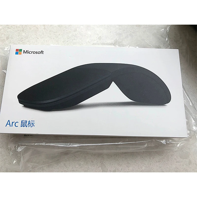Mouse Microsoft Surface Arc, modis, tipis, dapat dilipat, Bluetooth, mouse rumah dan kantor