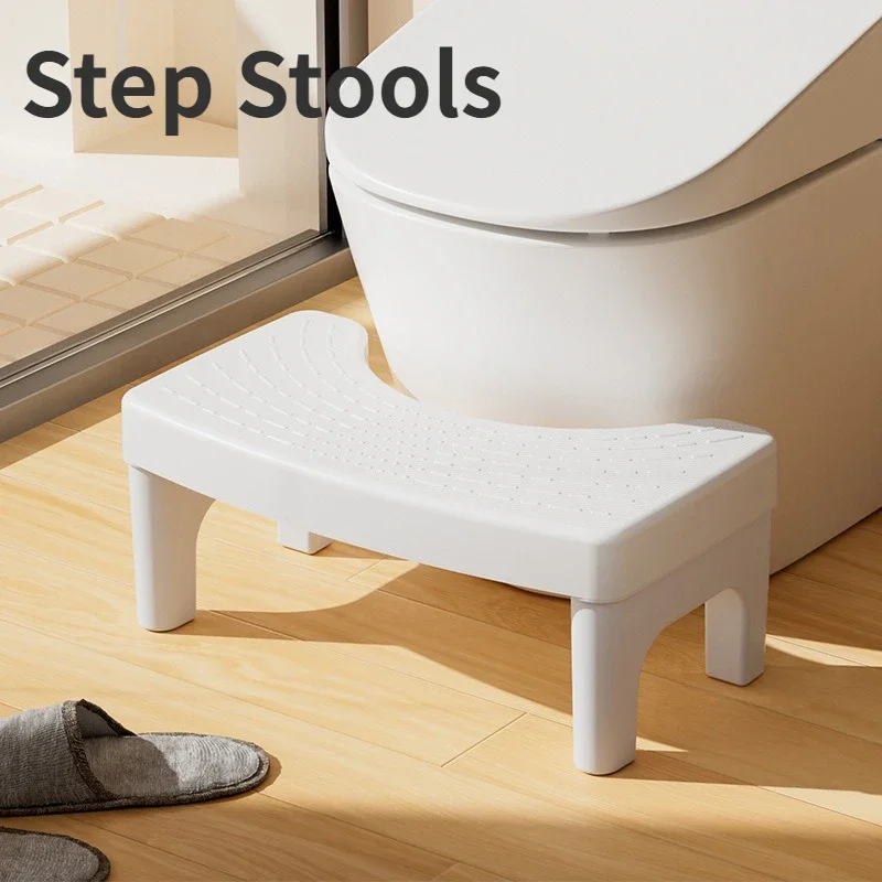 Repose-pieds en polymères coordonnants pour enfants, tabouret de toilette épaissi, chaise d'outil de toilette accroupie, entraînement aux toilettes, ménage