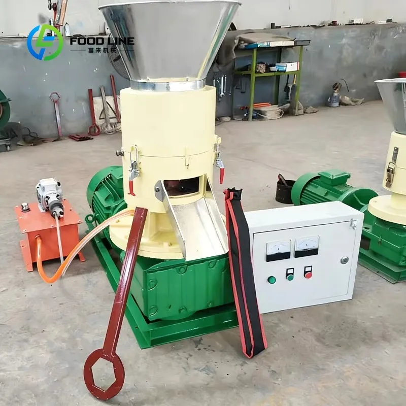 Custom portable wood pellet maker compact small pelletizing unit for field on‑site biomass fuel raw material quick processing