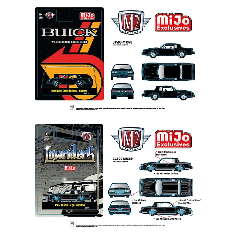 

M2 1:64 31500-MJS70 Special Edition Grand National Custom-Mijo Series Alloy Die Casting Model Collect Ornaments