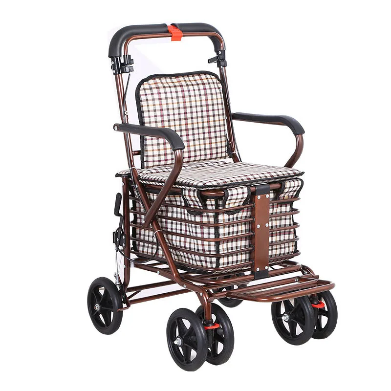 

Elderly handcart shopping cart