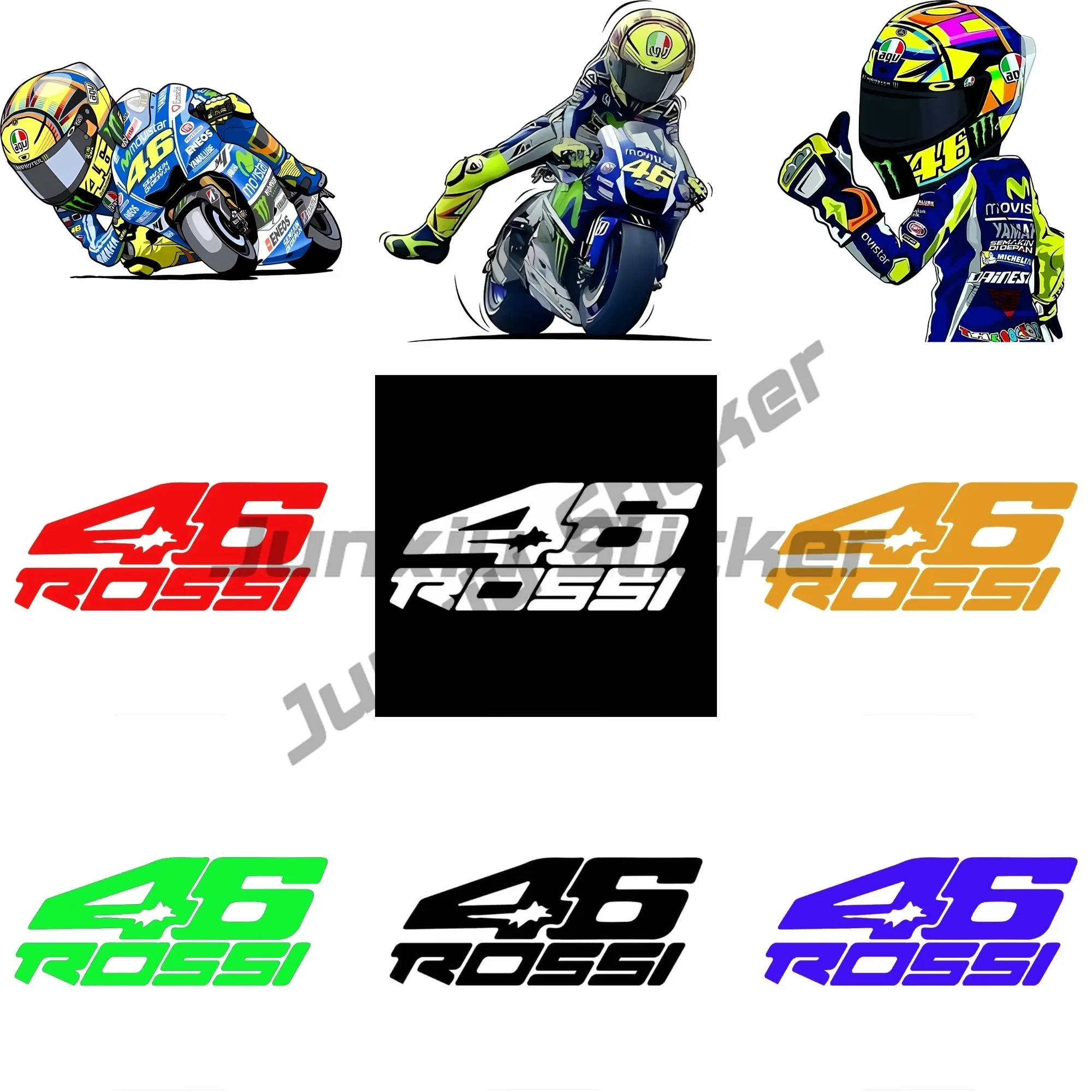 

Hot Sale Interesting Motorcycle Decals Road Racer Car Stickers Anime Cute Auto Accessories