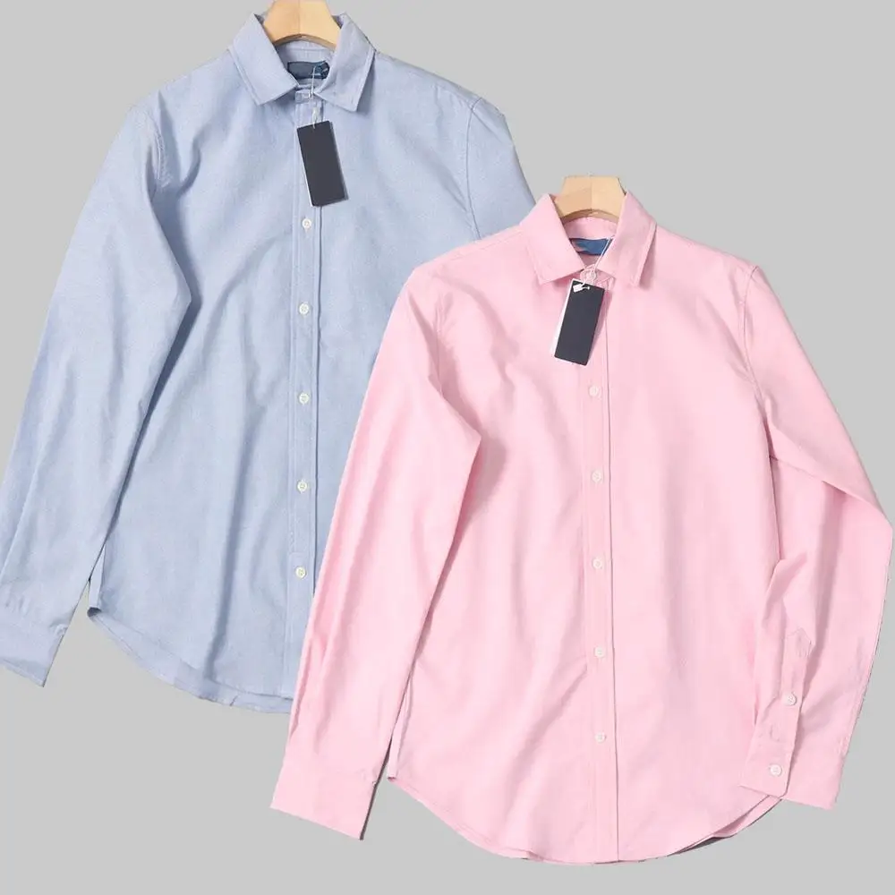 

Fashionable Versatile Women's Shirt Slim Fit Oxford Cloth Long Sleeve Embroidered American Style R Shirt Spring 2025