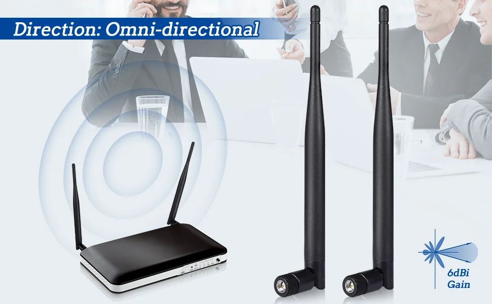 4G LTE Antenne 6dBi SMA Stecker Antenne kompatibel mit 4G LTE CPE Router Hotspot Cellular Gateway Trail Kamera – Detail 1