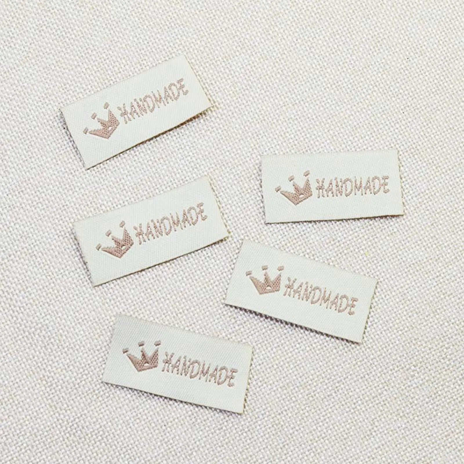 Handmade Labels Tags Crown Pattern DIY Crochet Knitting Garment Jeans Shoes view 4