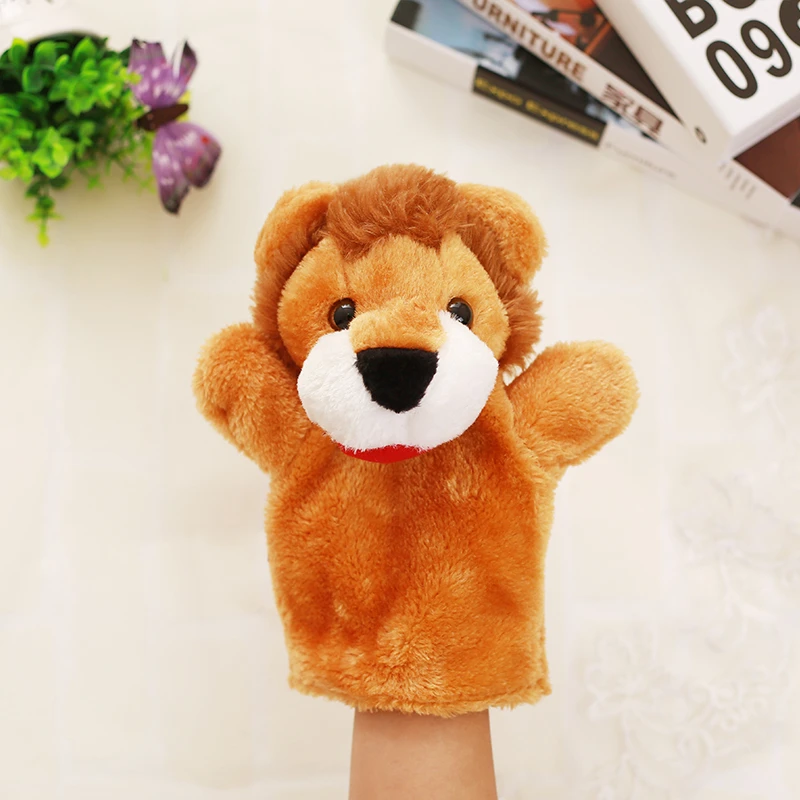 Burattini di mano Peluche Burattini Carino Animali Bambola Fantoche Genitore-bambino Precoce Giocattoli Educativi Per Bambini Brinquedo Bambino Giocattoli di Peluche