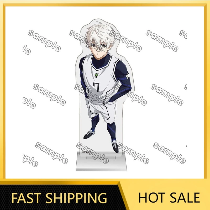 

Anime Blue Lock Acrylic Stand Hyoma Chigiri Figurine Desk Decoration Reo Mikage Figure Yoichi Lsagi Statue Collection Rin Gifts