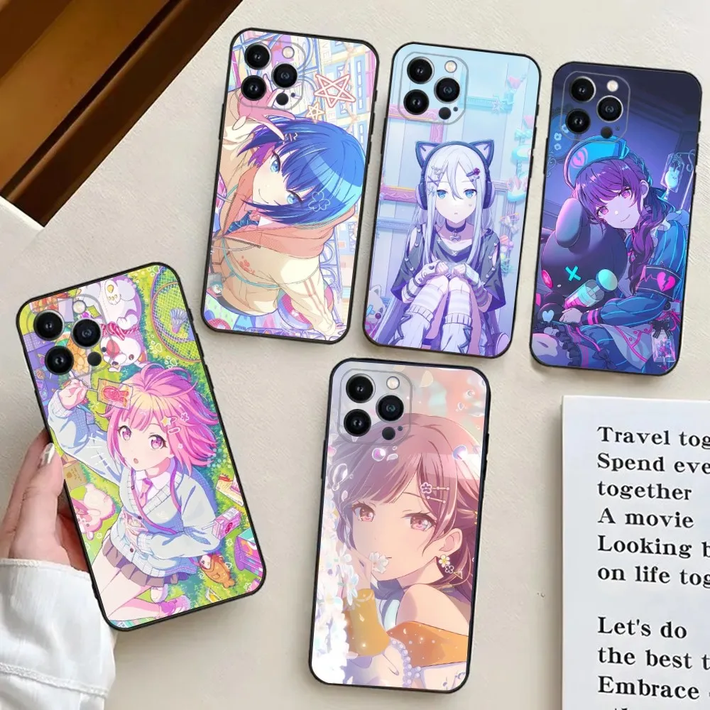 Game P-ProjectS S-SEKAI  Cute  Phone Case For iPhone 16,15,14,13,12,11,Plus,Pro Max,XS,X,XR,SE,Mini,8,7 Soft Silicone Cover