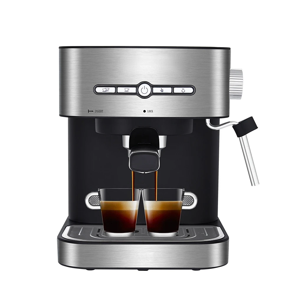 20 Bar 1050W Semi Automatic Espresso Coffee Machine Coffee Maker with Milk Frother Cafetera Cappuccino Hot Water Steam