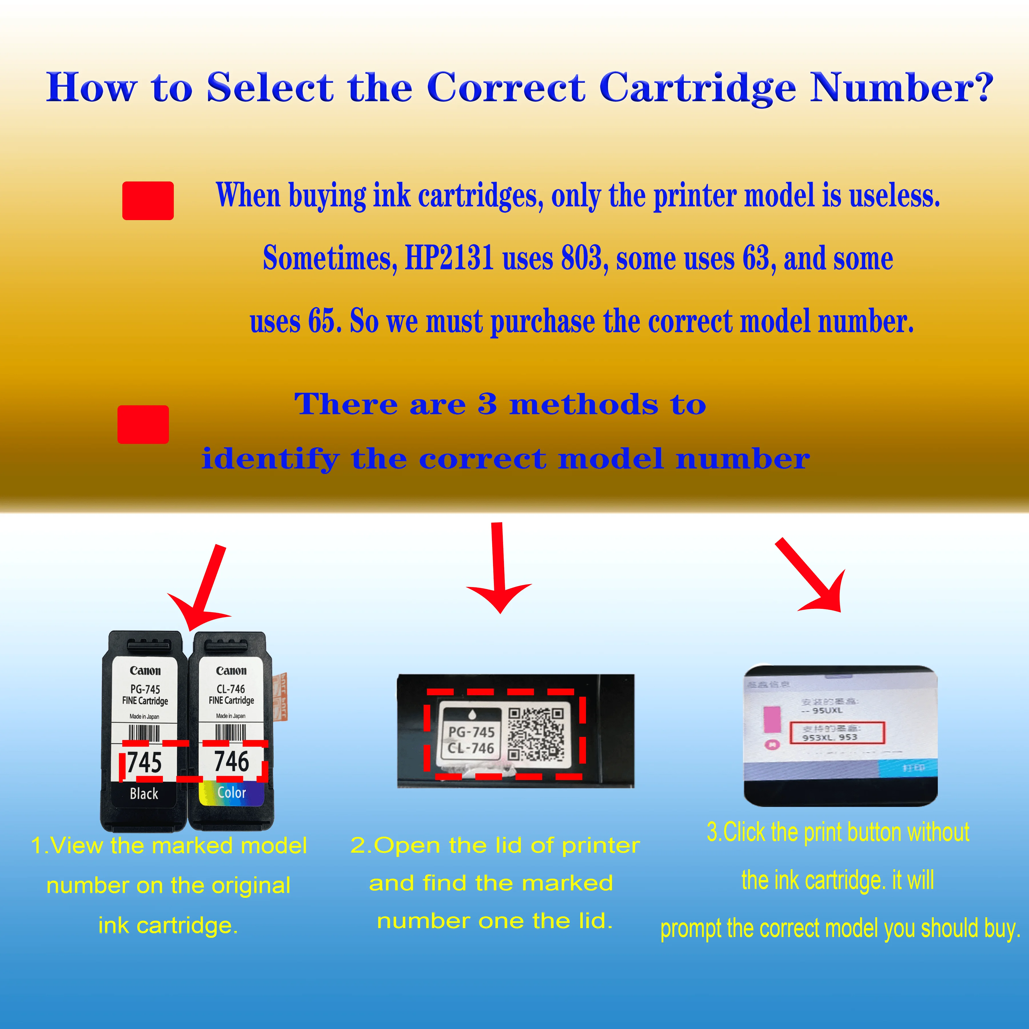 Canon PG 445 446 ink PG445XL CL446XL refillable ink cartridge for MG2440 MG2540 MG2940 MG294