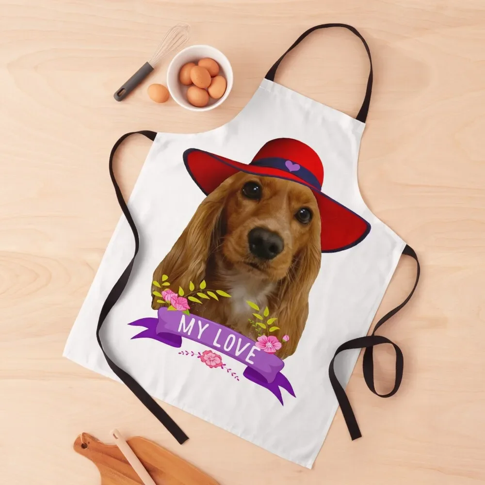 

Funny Cocker Spaniel Apron For Cooking Women's Kitchen Apron