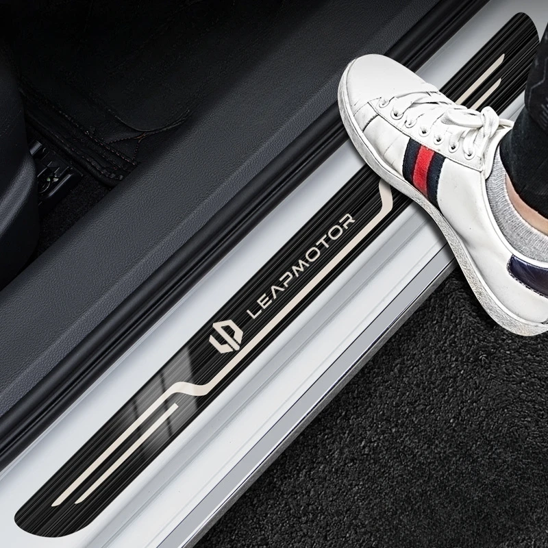 For Leapmotor T03 C10 C11 2024 Accessory Stainless Door Sill Kick Scuff Plate Guard Pedal Protector Trim Step Cover Car Styling