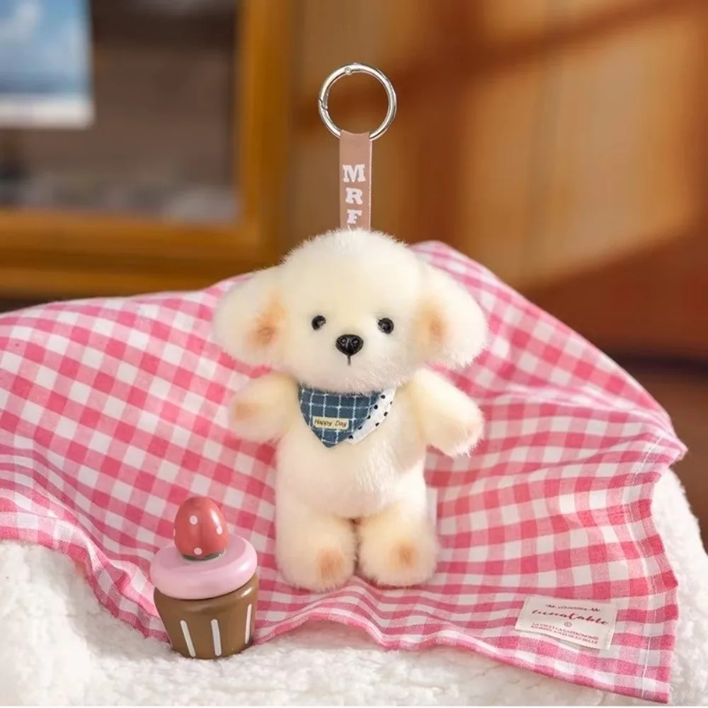 Keychain Pendant Super Soft Animal Pendant PP Cotton Panda Backpack Pendant Bear Furry Stuffed Keyring Car Hanging