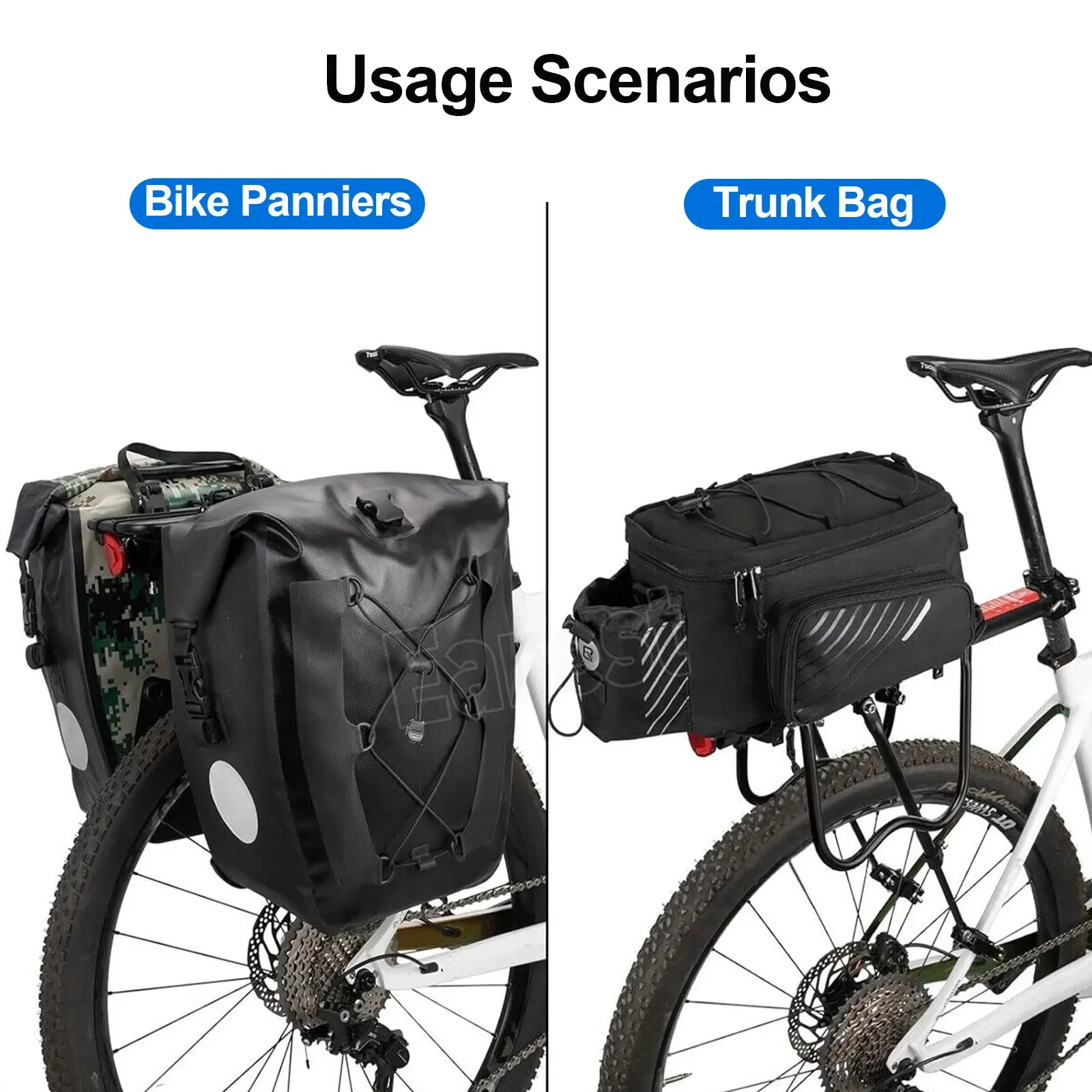 Bike Rear Cargo Rack Luggage Carrier Pannier Bicycle Alloy Fender Mountain Bike