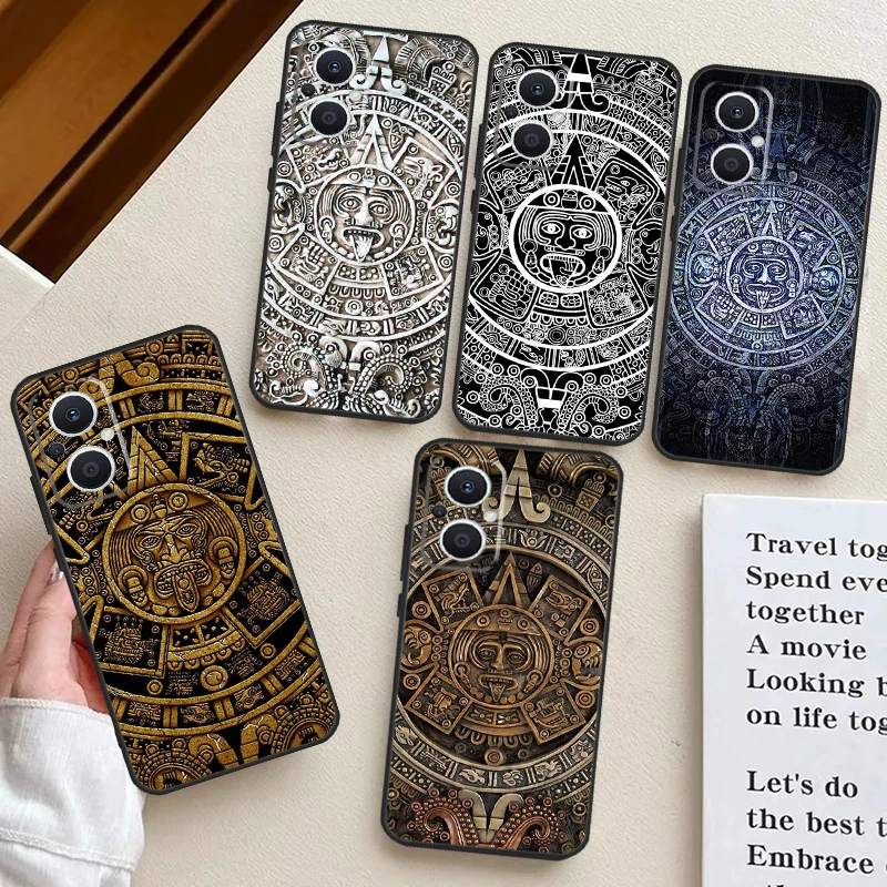 Mayan Calendar Case For OPPO Reno 7 Lite 8 4 5 6 10 2Z 4Z 5Z 8T OPPO Find X5 X6 Pro X2 X3 Lite Neo Cover