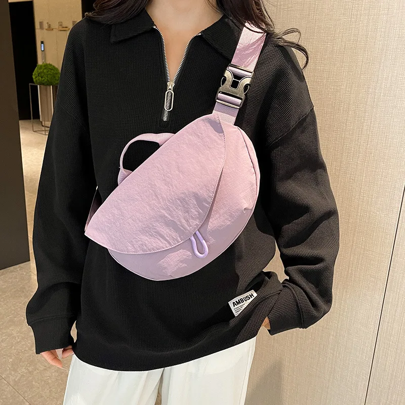 Nylon Hobos Shoulder Bags for Women Messenger Bags Lightweight Chest Pack Handbag Work, Casual Shopping, Dating Sports Bolsas