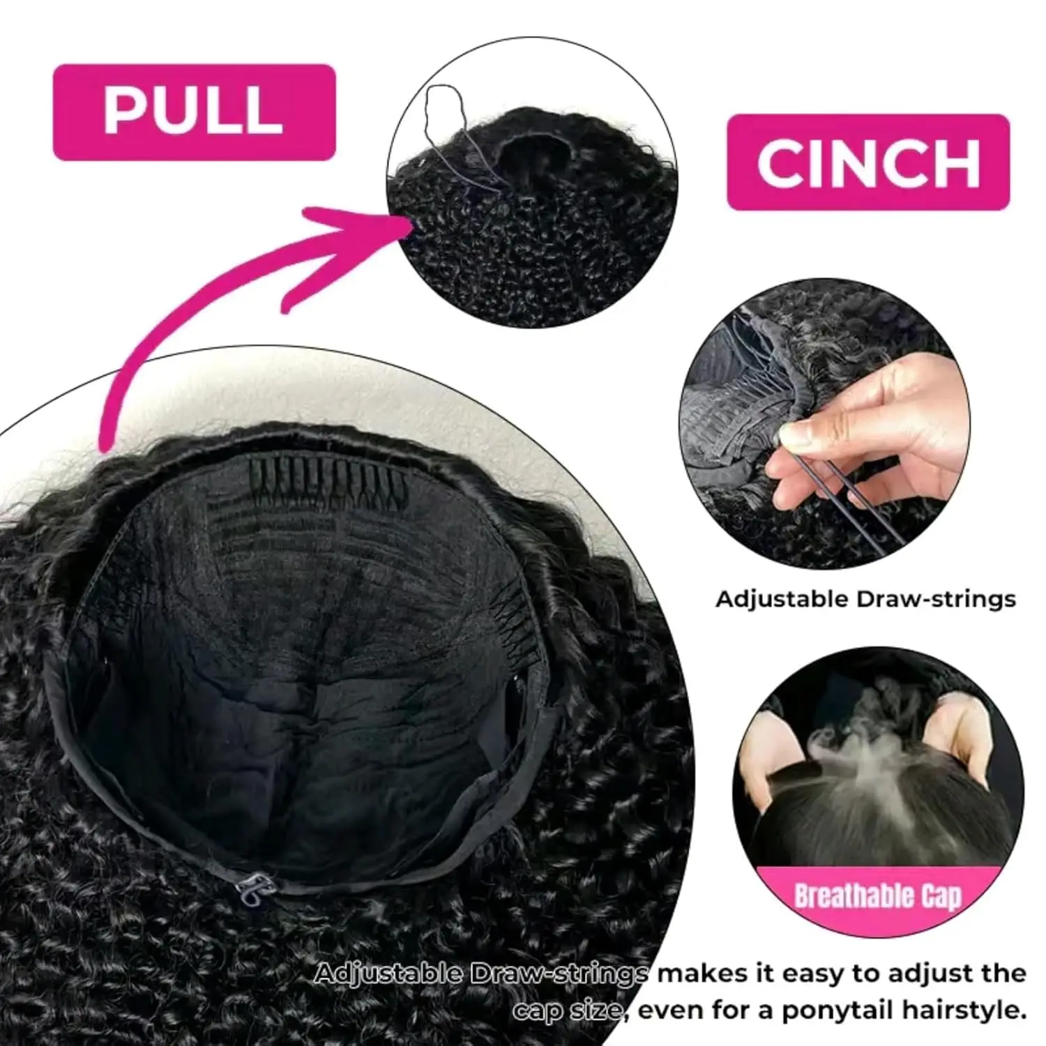 Burmese Curly Glueless Half Wig Human Hair Wear Go 3 In 1 Curly Style Seamless Flip Over Drawstring Half Wig Quick Install For Women