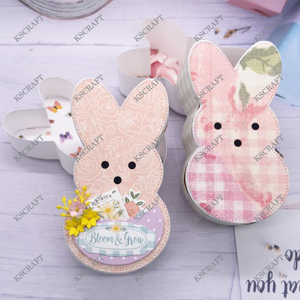 KSCRAFT Nesting Peeps Metal Cutting Dies Stencils for DIY Scrapbooking Decorative Embossing DIY Paper Cards