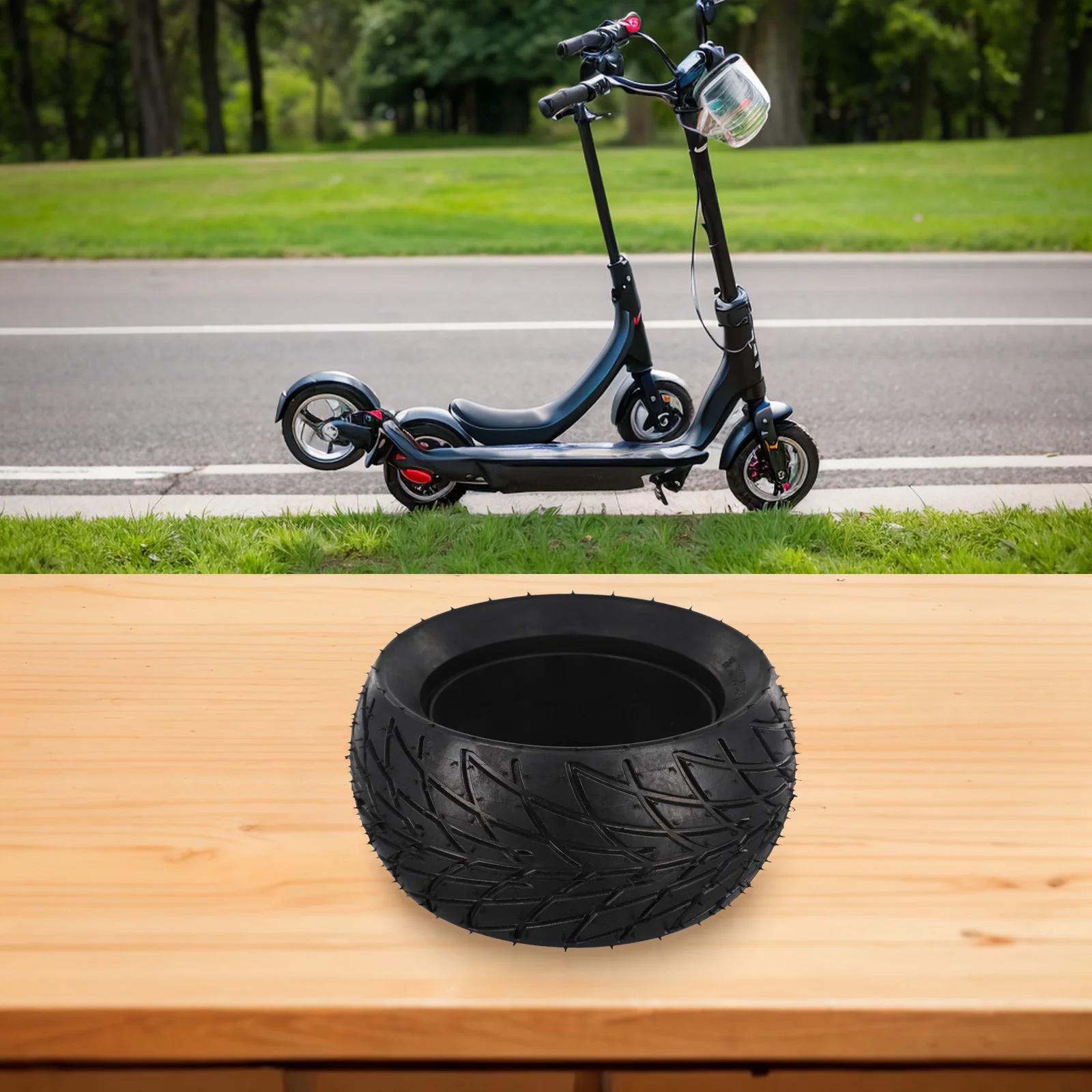 

Противопрокольная шина для электрического скутера, сплошная шина, электрический скутер 200*90, сплошная шина, 8-дюймовая резиновая шина, противоплоская шина