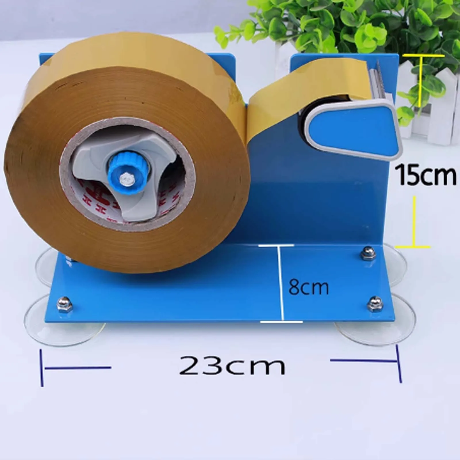 Desktop Iron Tape Cutter, Heavy-Duty Manual Packaging Tape Dispenser
