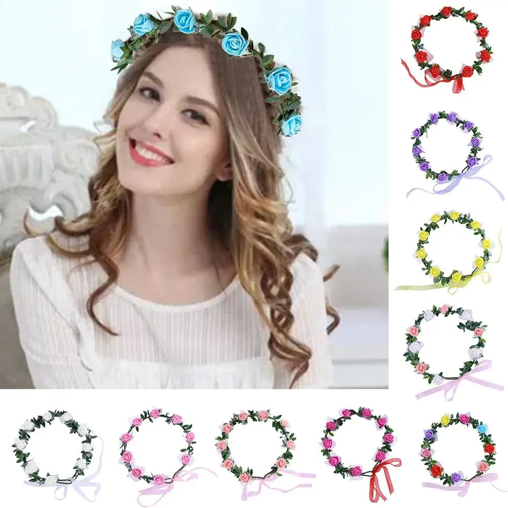 Hair Band Hairbands Headbands Hair Jewelry Headpiece Wreath Crown Christmas Gifts Headwear Bride Headdress Women Girls Wedding