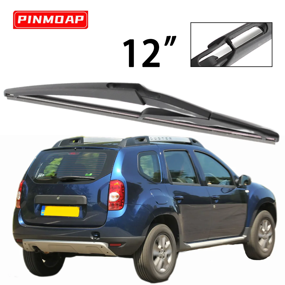 1 Stück 12-Zoll-Heckwischerblatt passend für Renault Dacia Duster MK1 2009-2013, Heckscheibenwischerblatt, Autozubehör