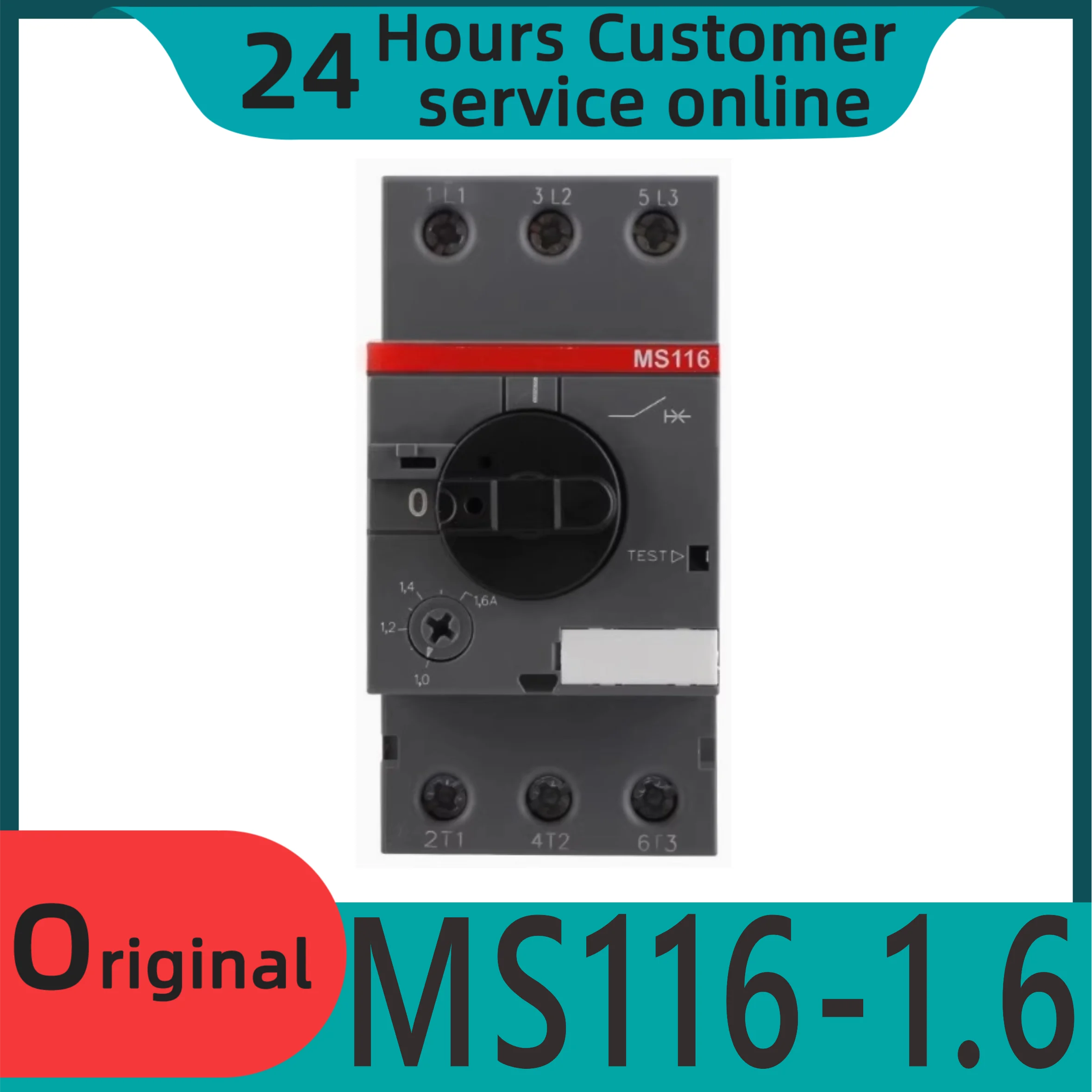 

Brand new original motor protector MS116-1.6 motor control circuit breaker 1.0-1.6A