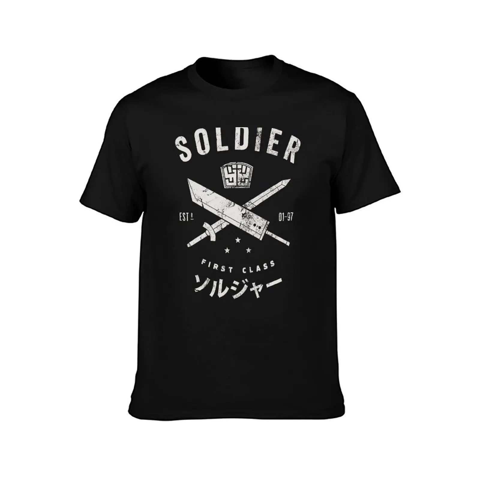 SOLDIER REMAKE T-Shirt Vintage Style Printed Top T-Shirt