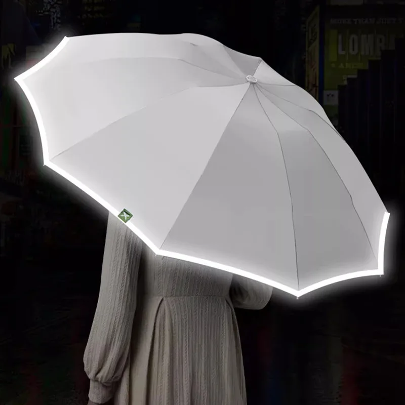 Reverse Automatic Umbrella Men Women Creative Large Folding Umbrella Windproof Strong 10 Ribs Travel Outdoor Big Umbrellas