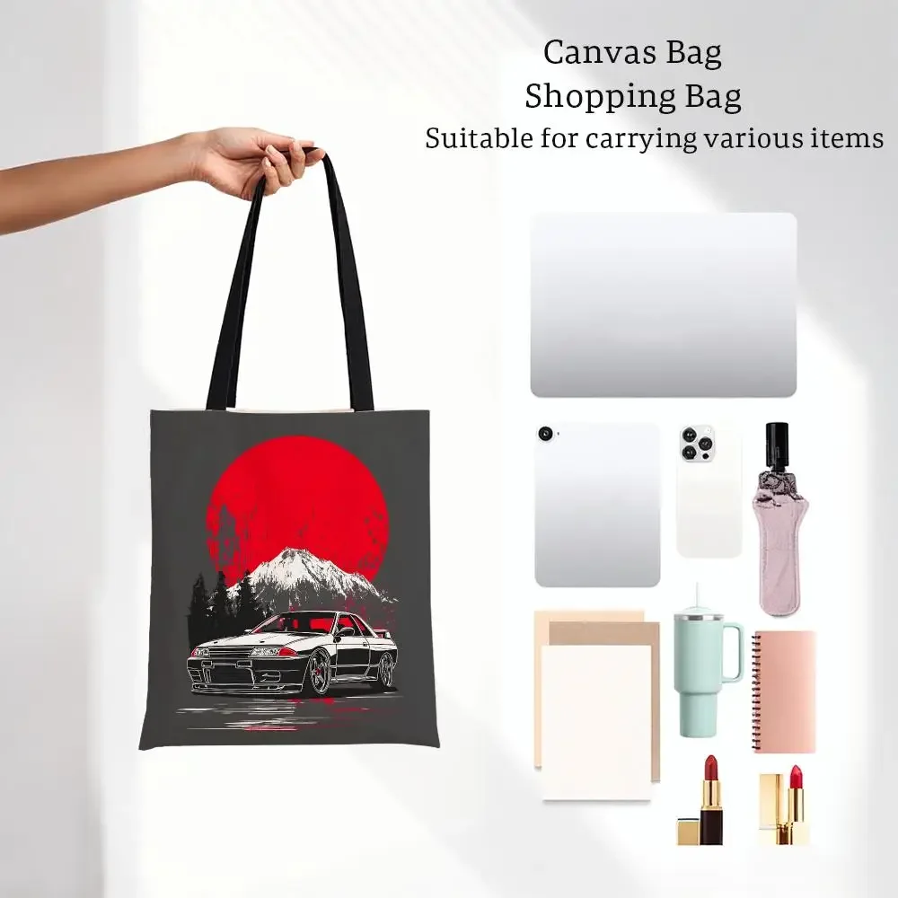D racing anime I-Initial D Storage Bags Printed Series Shoulder Bag Portable Daily Lightweight Tote Bag