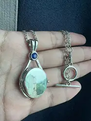 New H2o Magnetic Locket Necklace vogue Natural Zircon Silver Plated Copper Pendant H2o Mermaid Sea Shell cosplay Jewelry