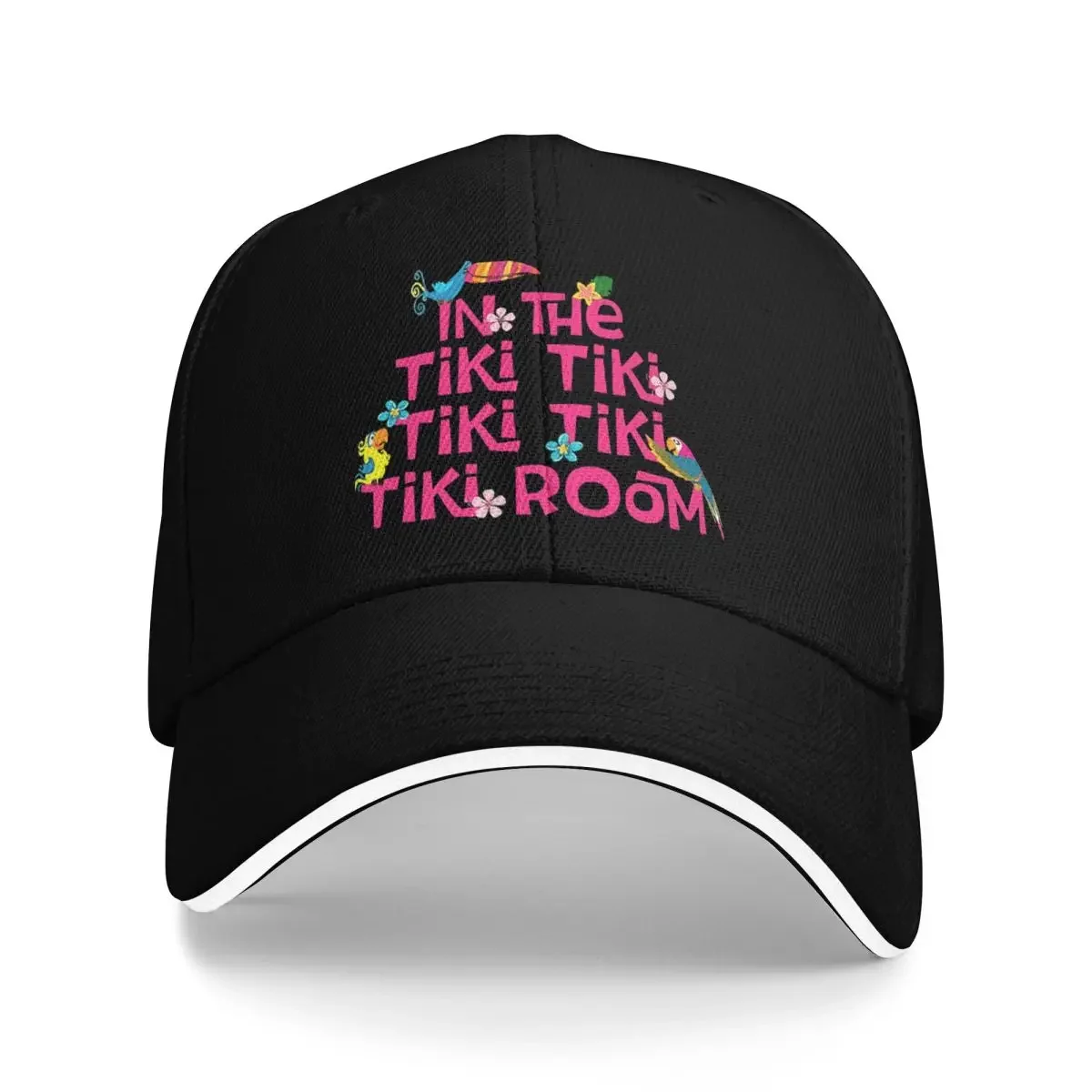 

Tiki Room Birds Дышащая дизайнерская бейсболка Шляпы для мужчин Бейсболка для мужчин