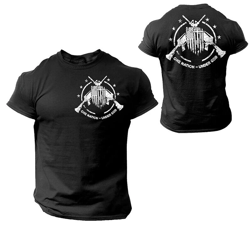 American Patriotic Pride Military Veteran 2nd Amendment T-Shirt 100% Cotton O-Neck Short Sleeve Summer Casual Mens T-shirt